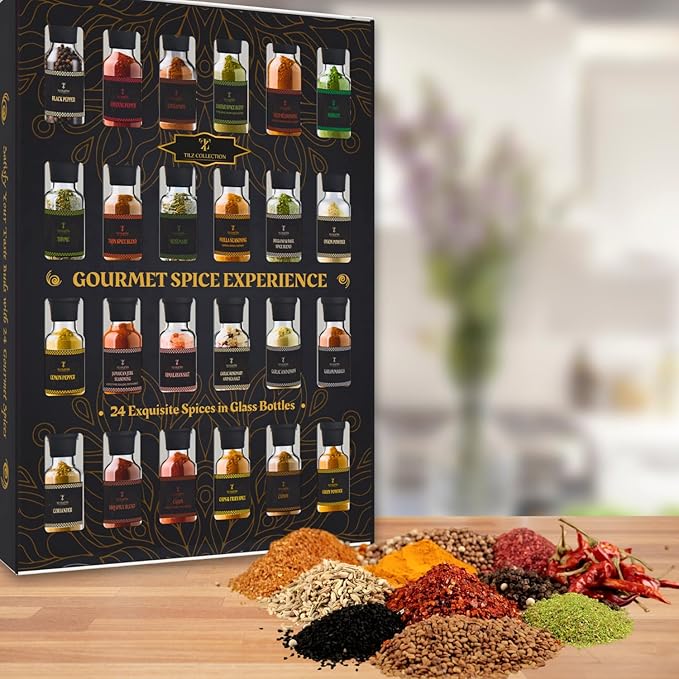 Spice Gift Set -24 Gourmet Spices For Cooking, Grilling, Rubs, Mixed Spice, Herbs, Spices & Seasonings, All Purpose Seasoning, Cooking Gifts For Men, Women, Birthday, Housewarming Gifts