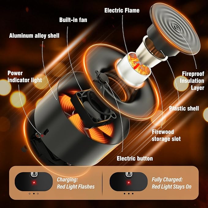 Electric Whiskey Smoker Kit with 6 Wood Chips | Flameless Drink Smoker for Cocktail, Old Fashioned & Bourbon | No Butane Needed - Bourbon Whiskey Gifts for Men, Dad