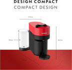 Nespresso Vertuo Pop+ Coffee and Espresso Maker by Breville, Spicy Red