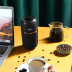 Coffee Grinder Electric for Beans, Spices, Herbs, Grains and Nuts, Stainless Steel Blades, 2.8 oz, Black