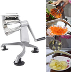 Food, Multi‑Functional Hand Crank Cutter Vegetable Cutter Cheese Grater Nut Grinder Food Processors with 5 for Household Restaurant Kitchen