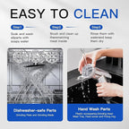 Electric Meat Grinder,3000 Max Heavy Duty Stainless Steel Meat Mincer with 2 Blades,3 Grinding Plates,Sausage Stuffer Tubes & Kubbe Kit for Home & Kitchen Using