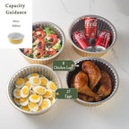 10" Aluminum Foil Pans + Snap-On Lids (20 Packs) | 2X Thicker Heavy Duty 3.3" Deep Disposable Reusable Tins