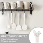 E-far Silicone Cooking Utensils Set, 25 Piece Kitchen Utensils with Holder, Non Toxic Kitchen Tools Spatula, Turner, Spoon, Ladle for Nonstick Cookware, Heat Resistant & Dishwasher Safe - White