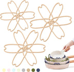 iPROTECT - Stack Expert | Multi-Purpose BPA-Free Silicone Pans & Pots Protector. Set of 3. Trivets for All Cookware Sizes, Protects Coating & Scratches, Dishwasher Safe (Mocha Nude, S&L)