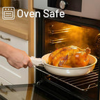 KIKCOIN Ceramic Nonstick Pots and Pans Set - Cookware Set with Detachable Handle - 25 Pack Stackable Cooking Set for RV Kitchen, with Frying Pans, Steamer - Induction/Dishwasher/Oven Safe, PFOA Free