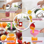 Canning Kit, Canning Supplies Starter Kit, Stainless Steel Canning Set Tools for Beginners, Canning Utensils & Essential for Water Bath & Pressure Canner, Canning Accessories for Pot