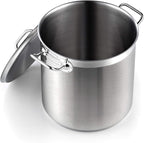 Cooks Standard Stockpots Stainless Steel, 11 Quart Professional Grade Stock Pot with Lid, Silver