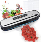Cordless Vacuum Sealer for Food - Portable Food Saver Machine with Dry/Moist Modes, Rechargeable Design, Child Lock & Built-in Cutter - Ideal Food Vacuum Sealer Machine for Kitchen Storage