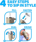 Cirkul 40oz Stainless Steel Insulated Tumbler Bundle in Ranger- Includes Flavor Cartridge Drink Mix Variety Pack, Zero Calories, No Sugar