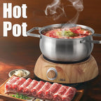 Artestia1500W Electric Swiss Fondue Set for Melting Chocolate Cheese Pot Sets with Temperature Control for Oil Broth Fondue Party, 8 Colored Fondue Forks