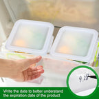 2 Pieces Square Food Storage Containers Polycarbonate Clear food Container with Lid Commercial Storage with Graduations for Commercial Kitchen Dough Marinating Meat (White,2 Qt,4 Qt)