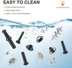 AAOBOSI #10 Meat Grinder Electric [3000W] Heavy Duty Stainless Steel Meat Mincer with 3 Grinding Plates, 3 Sausage Stuffer Tubes & Kubbe Attachments,Easy One-Button Control