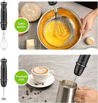 Immersion Blender Handheld Hand Blender, 1000W 5 in 1 Hand Mixer Stick, BPA-Free 12 Speed Handheld Blender 304 Stainless, Mixing Beaker, Chopper, Whisk, Milk Frother, Soup, Smoothies, Baby Food, Sauce