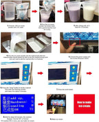 3 Flavor Soft Ice Cream Machine Commercial Soft Serve Ice Cream Maker Sorbet Frozen Yogurt Gelato LED Display Desktop Type 1200W 110V