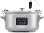 Crockpot Programmable 7-Quart Cook & Carry Slow Cooker with Sous Vide Stainless Steel