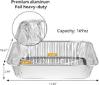 Aluminum Foil Pans Half Size, Disposable Heavy Duty 9×13 Baking Pans, Deep Family Size Container, Foil Pans for Roasting,Catering,Picnic or Holiday needs(25 Pack w/Lids)