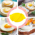 Omelette Maker, Omelette Mould, Silicone Egg Microwave Cooker, Non-Stick Egg Pan & Poacher For Breakfast Sandwiches, Non-BPA Oven/Microwave Safe Mold