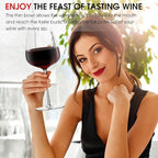 Red Wine Glasses Set of 4, 24oz Large Wine Glasses, Hand Blown Crystal, Ultra-Thin Rim, Long Stem, Lightweight, Ideal Gift for Wine Tasting, Mother's Day, Wedding, Anniversary, Birthday