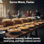 125-Pack 11 3/4" Foil Pie Pans - Extra Deep 1 3/8" Disposable Aluminum Pie & Tart Pans with Full Curl Rim - For Commercial Baking, Batch Cooking, Freezer Storage & Retail Packaging