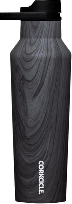 Corkcicle Sport Canteen Insulated Tumbler, Burnt Wood, 20 oz – Reusable Water Bottle Keeps Beverages Cold for 25 Hours & Hot 12 Hours – Cupholder Friendly Tumbler with Screw-On Cap