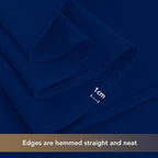 sancua Navy Blue Tablecloths for 6 Foot Rectangle Tables, 6 Pack - 60x102 Inch - Washable Fabric Cloth Table Cloth, Reusable Polyester Table Covers for Wedding Party, Banquet, Independence Day