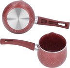 Mini Saucepan, Nonstick Butter Warmer Multi Milk Pot Stockpot Practical Small Melting Pot with Handle Pour Spouts