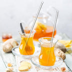 100 Pieces Disposable Plastic Round Top Clear Swizzle Sticks, Crystal Cake Stick, Cocktail Coffee Drink Stirrers 7.24 Inch (Transparent)