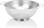 Colander for Kitchen, 5QT, Stainless Steel Colander Strainer with Handle for Fruits Vegetables Cooking Food, Dishwasher Safe
