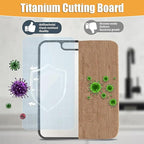 QUENTRO Titanium Cutting Board – Double Sided Chopping Board – Easy to Clean, Dishwasher Safe – Ideal for Kitchen, BBQ, Camping & Outdoor Use – 15.15”×10.43”