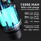 CERA+ Self-Heating Portable Espresso Machine,Up to 8 Cups per Charge & 20 Bar, 13500mAh, CERApresso Works with NS Capsules & Grounds, Electric Coffee Maker for Camping,Hiking,Office,Car,Travel