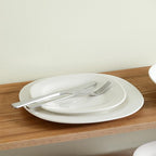 Stone Lain Quadro 4-Piece Salad Plate Set Porcelain, White