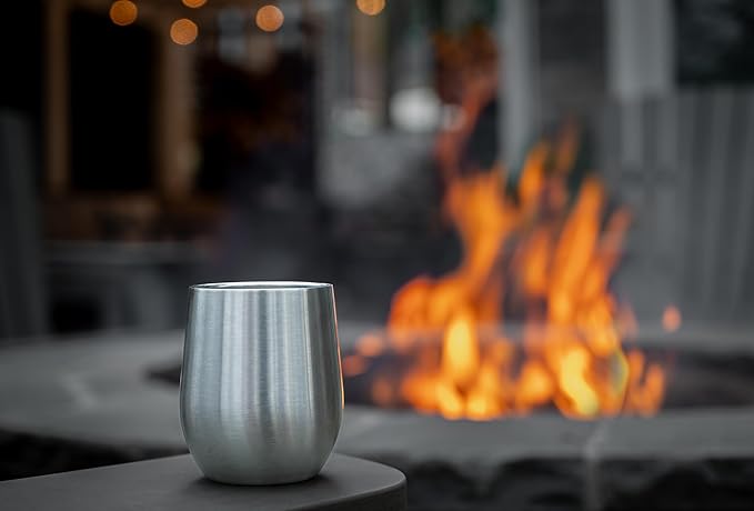 Sipworks Insulated Whiskey Tumbler - 8 oz Stainless Steel Bourbon Lowball Tumbler with Double Walled Vacuum Insulation - Spill Resistant Cocktail Nosing Glass Mug | Travel & Parties - Iron Smoke