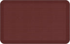 GelPro Designer Comfort Grasscloth Crimson Ergo-Foam Anti-Fatigue Kitchen Floor Mat, 20"x32"