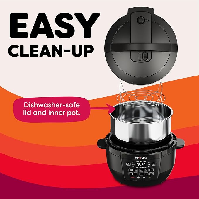 Instant Pot 7.5QT RIO Wide, 7-in-1 Electric Multi-Cooker, Pressure Cooker, Slow Cook, Rice, Steamer, Sauté, Yogurt & Warmer, Wide Base, Large Searing Base, WhisperQuiet Steam Release