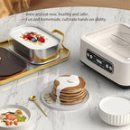 Yogurt Maker with 5 BPA-Free Jars, Temp Control & Smart Timer, Homemade Greek Yogurt, Effortless 3-Step Setup, LED Display - Perfect for Keto/Vegan Diets