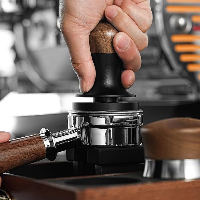 MHW-3BOMBER Espresso Coffee Tamper 51mm with Three Spring Loaded Calibrated Espresso Tamper 30lbs Tamper for Espresso Machine with Sound Feedback T6182T-OS