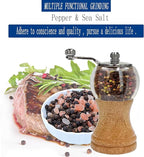 1-piece classic hand shake pepper mill gorgeous salt set, EP material acrylic, ceramic blades with adjustable coarse mill, enjoy your best freshly ground pepper sea salt (1 piece)