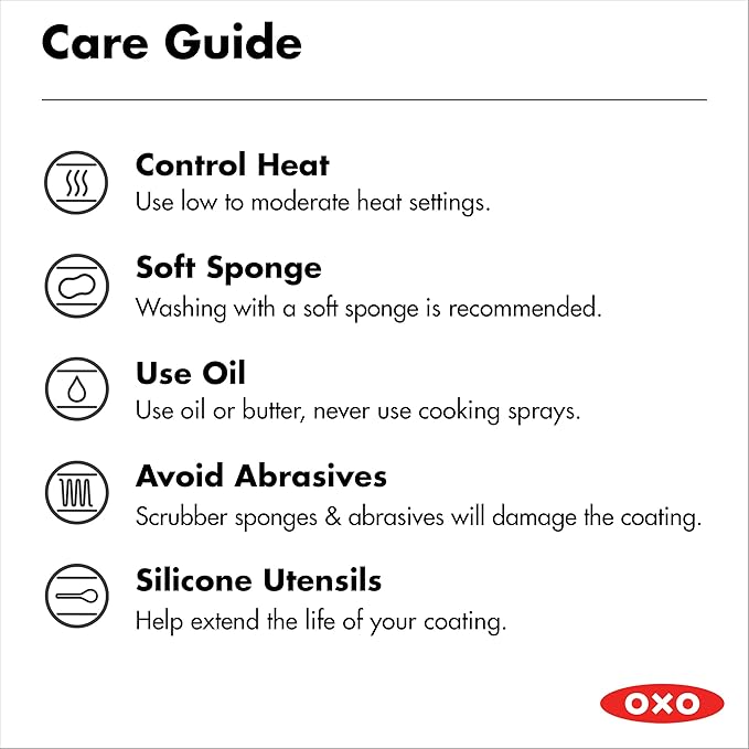 OXO Enhanced 10" Frying Pan Skillet, PFAS-Free Ceramic Nonstick, Durable Hard Anodized Cookware, Scratch Resistant, Stainless Steel Handle, Good Grips, Dishwasher Safe, Oven safe, Black