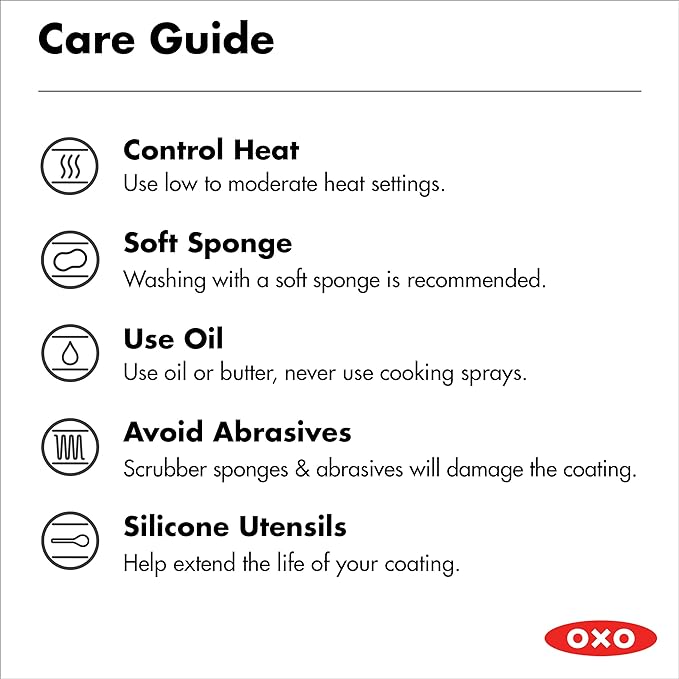 OXO Enhanced 10" Frying Pan Skillet, PFAS-Free Ceramic Nonstick, Durable Hard Anodized Cookware, Scratch Resistant, Stainless Steel Handle, Good Grips, Dishwasher Safe, Oven safe, Black