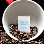 2 Gram [120 Packets] Silica Gel Packs for Moisture Absorbing, Desiccant Dehumidifier Bags for Spices Jewelry Shoes Boxes Electronics Storage, Food Safe