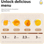 Li&Zhao Microwave Egg Poacher–4 Cavity Eggs Microwave Egg Cooker with Lid, Effortless to Cook and Clean, Perfect for Making Poached Eggs,Dishwasher Safe Double Layer Microwave Boiled Eggs