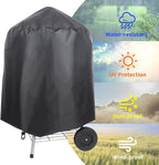 Charcoal Grill 18 inch Barbecue Grill with Waterproof Grill Cover for Outdoor Courtyard Picnic Camping Tailgating BBQ Kettle
