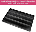 Universal 25" x 16" Nano-Ceramic Nonstick Coating Grill Griddle for Gas Grill, Cast Iron Griddle for Charcoal, Gas Grills, Camping, Flat Top Plate Insert with Grease Groove and Removable Handles