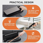 Vacuum Sealer Machine, 75kpa Rechargeable Automatic Food Sealer for Freshness Storage, Portable Touch Screen Food Vacuum Sealers Machine with Pre-cut Cutter & Bags, Air Hose for outdoor Indoor
