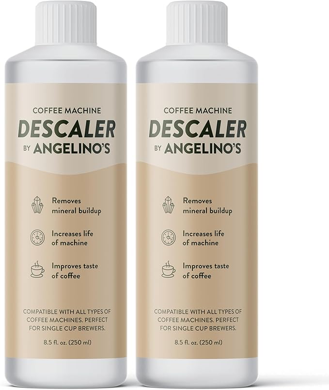 Descaling Solution (4 Uses) - Universal Coffee Descaler for Keurig Coffee Machines, Effective Keurig Descaling Solution & Nespresso Descaling Solution - Works w/Breville, Delonghi, Keurig & Nespresso