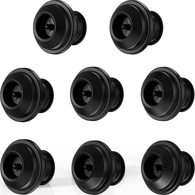 8-Pack Wine Vacuum Stoppers – Reusable Silicone Replacement Stoppers for Electric Wine Saver Pump, Keep Wine Fresh for Days (Pump Not Included)