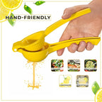 Lemon Squeezer Orange Juice Extractor Juicer Handheld Heavy Duty Sturdy Squeezer Lime Press Squeezer Seed Catcher Manual Hand Juicer Citrus Press Easy to Use Effortless