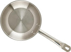 Winco Commercial-Grade Stainless Steel Fry Pan, Natural Finish, 8"