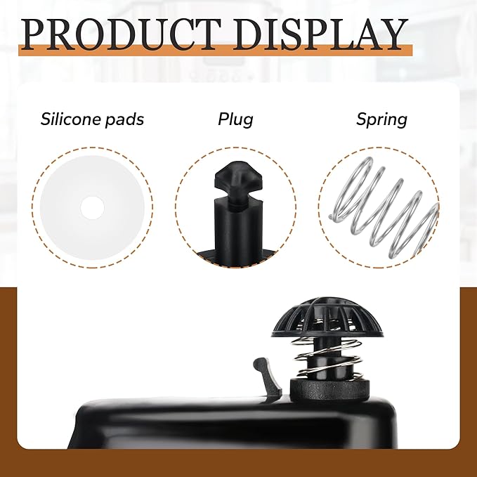 Coffee Machine Brew Basket Bottom Spring Loaded Stopper Kits Compatible with Cuisinart Coffee Makers, Coffee Maker Parts Fit for Cuisinart DCC-1200, DCC-1200BCH, DCC-1200BW Brew Basket (1 Pack)